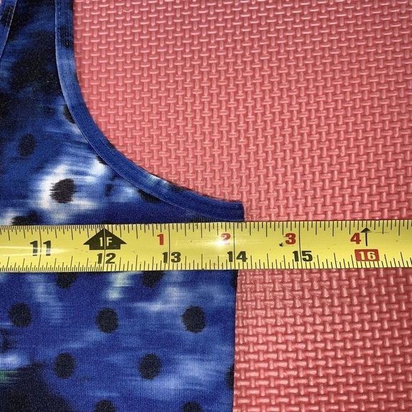 Lululemon Cool Racerback Windy Blooms Saphire Blue Multi Fitness Tank Size 4? - Picture 7 of 8